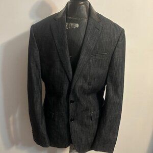 Express Black Wash Photographer Fitted blazer, size 38